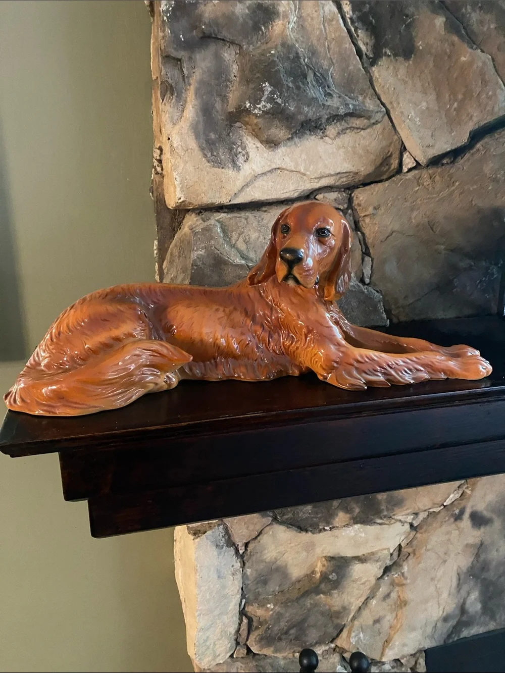 Mid Century Giovanni Ronzan Ceramic Irish Setter 
 Dog Figurine - Picture 2 of 16